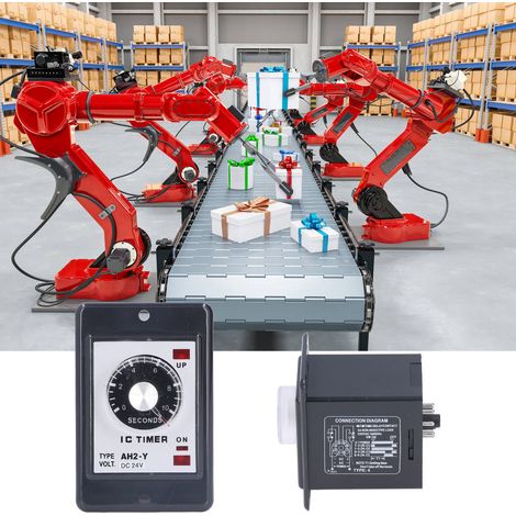 JYIO/匠意源 AH2-Y 10S Miniatur-Zeiger-Zeitregler mit Timer (8 Pins, 24 V DC) (1/5)