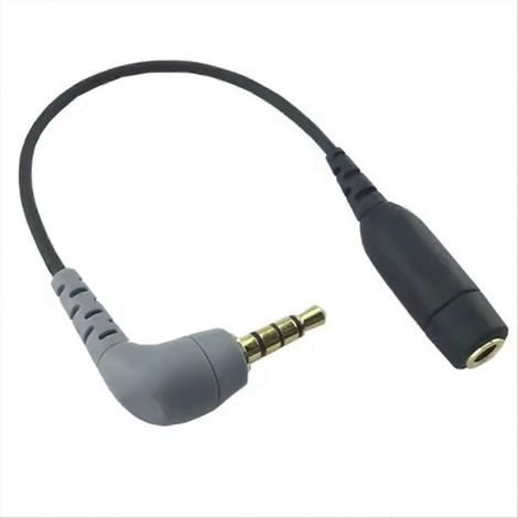 Adaptateur de câble microphone 3,5 mm vers TRRS (prise femelle 3,5 mm) pour enregistrement de caméra avec microphone SC3 (1/5)