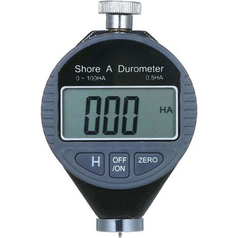 Durómetro portátil de 0-100 HA Shore A con escala digital para caucho, silicona, gel y cuero, con pantalla LCD grande (LX-A).