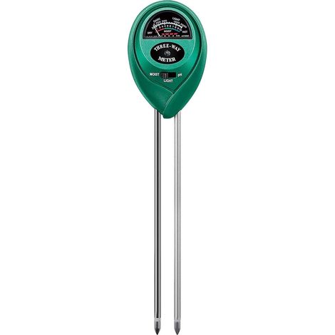 Humidimètre Sol - Testeur 3 en 1 Humidité pH Lumière - Pour Jardinage Intérieur Extérieur Potager Serre Plantes en Pot - 1 Pièce (1/5)