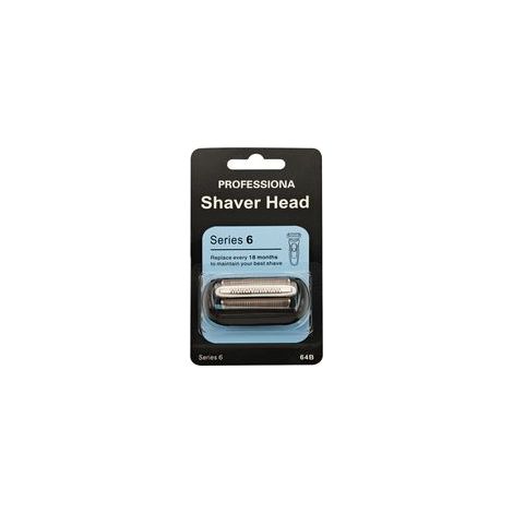 Ersatzscherköpfe für Braun Series 6 Elektrorasierer, einfach zu montierende Scherköpfe, kompatibel mit den Rasierern der neuen Series 6 Generation, 64B, schwarz