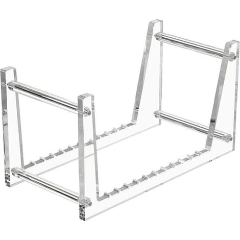 Présentoir transparent pour disques vinyles de bureau, étagère en acrylique pour 50 disques vinyles. (1/5)