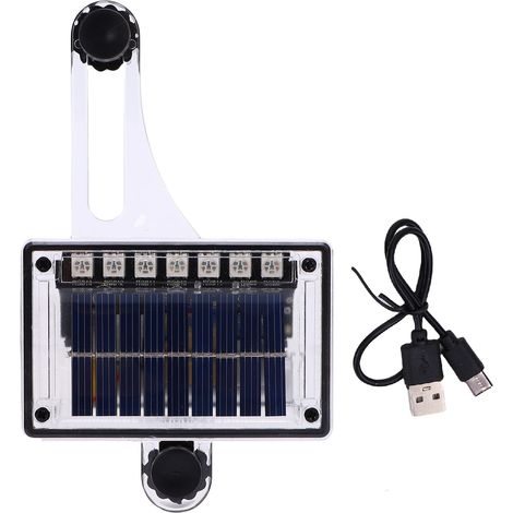 Ortviai Feux LED pour Jante de Vélo – Éclairage Automatique par Capteur de Luminosité et Mouvement, Recharge Solaire & USB (1/5)