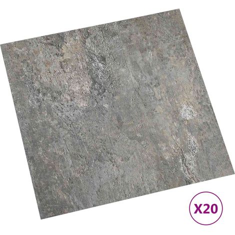 vidaXL Tablones de suelo autoadhesivos Piedras 30,5 x 30,5 cm 20 uds. (1/2)