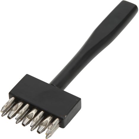 Leather Prong Punch Wear Resistance High Hardness Long Term Use Specially Designed Leather Chisel Tool3 Big 8 Small (1/5)