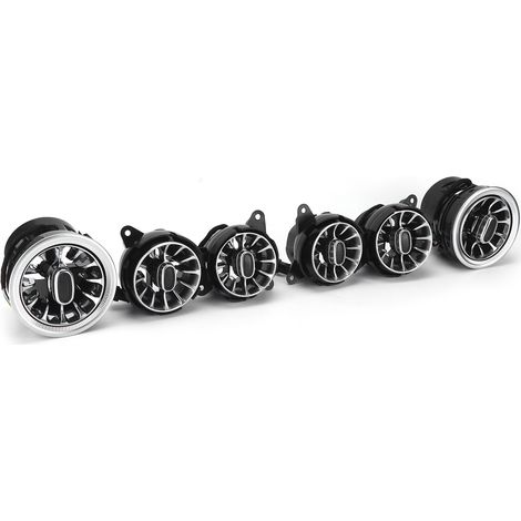 Lot de 6 LED Turbine Avant pour Bouches d'Aération, 7 Couleurs, Compatible Mercedes-Benz Classe S W222 2014-2017 (1/5)