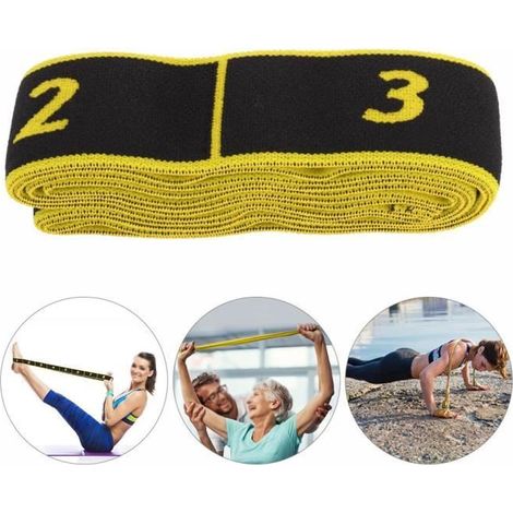 Fitness Elastic Bands Resistance Belt Yoga Sling Accessoire d\'exercice pour la formation (jaune)-CHE-Ywey (1/5)
