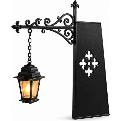 Lampe de bibliothèque style lanterne vintage noire lumière d'ambiance chaleureuse pour coin de lecture (1/5)