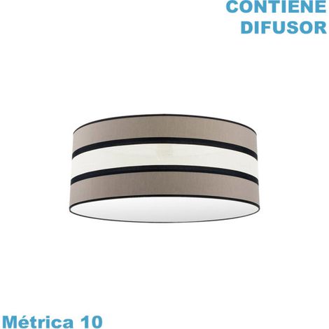 Paralume per lampada a sospensione karla m10 taupe/beige 60dx60dx23h diffusore incluso