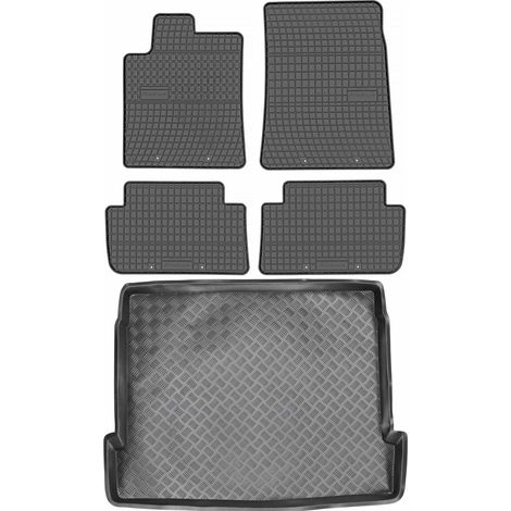 Set di tappetini in gomma per auto e tappetino per bagagliaio per Citroën C5 I Hatchback dal 2001 al 2009. (1/5)