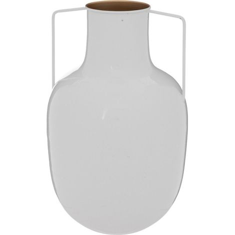 Vase en Métal "Le Collectionneur" 30cm Blanc (1/3)