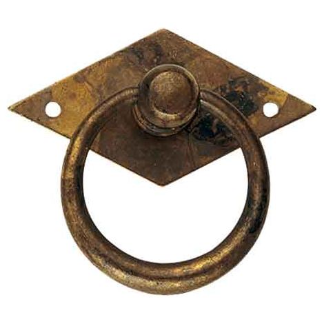 TIRADOR PARA MUEBLES '12230' 50x33 mm - Latón antiguo