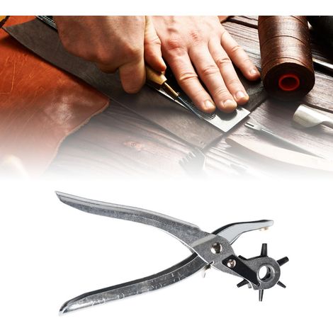 Perceuse à Courroie pour Travail du Cuir - Poinçons 2mm à 4.5mm en Acier à Ressort Multifonction (1/5)