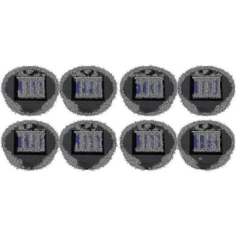 8 pièces de rechange pour lampes solaires, embouts pour lanternes suspendues d'extérieur, pièces détachées pour lampes solaires rondes L (1/5)