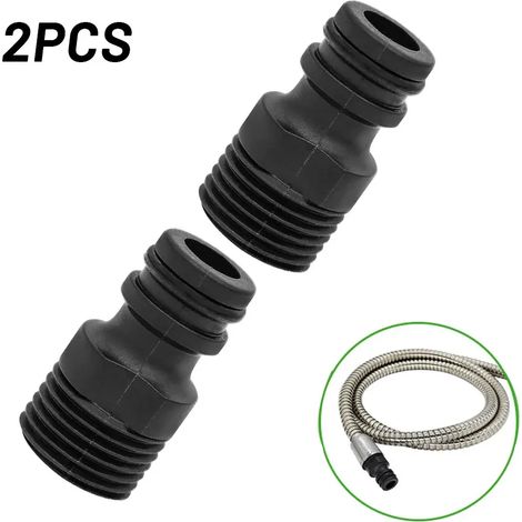 Raccord fileté pour robinet 1/2" BSP, raccord rapide pour tuyau d'arrosage, tuyau d'irrigation goutte à goutte pour jardin