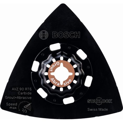 Bosch Schleifplatte Starlock AVZ90 RT6 Carbide RIFF Ø 90 mm 2608662907 (1/5)