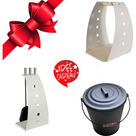 Kit d'accessoires Honka pour poêle à bois - Blanc (1/4)