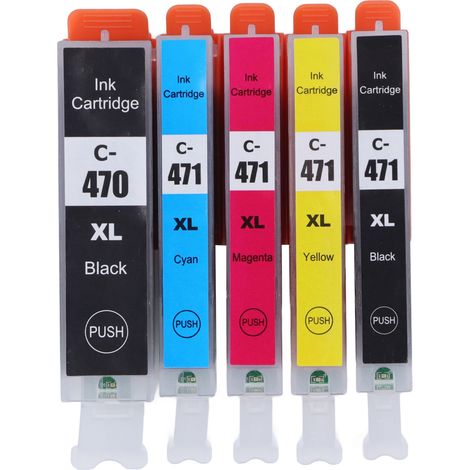 Cartouche d'encre Accessoire d'impression Pièce pour PIXMA MG5740 MG6840 MG7740 TS5040 TS6040 TS8040 5 Couleurs Noir Noir Cyan Magenta Jaune (1/5)