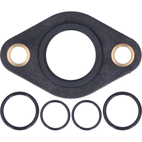 Jeffergarden Bride de Couvercle de Soupape de Moteur, Kit de Joint Torique de Bride de Couvercle de Soupape de Moteur de Voiture OE 11377502022 Noir pour Série 3 E46 E90 E91-DOU