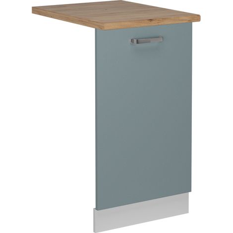 Panneau de lave-vaisselle R-Line, Bleu-gris, 45cm , PT Chêne, Vicco