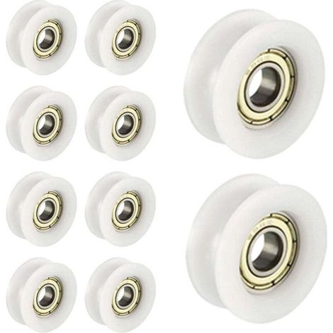 10 PCS OU Nylon en Plastique intégré 608 roulements Billes de Gorge 6 30 10mm Poulie de Guidage