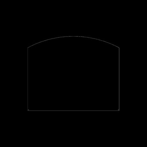 Plaque De Sol - Rectangle Cintré - Acier - Dix Neuf (1/2)