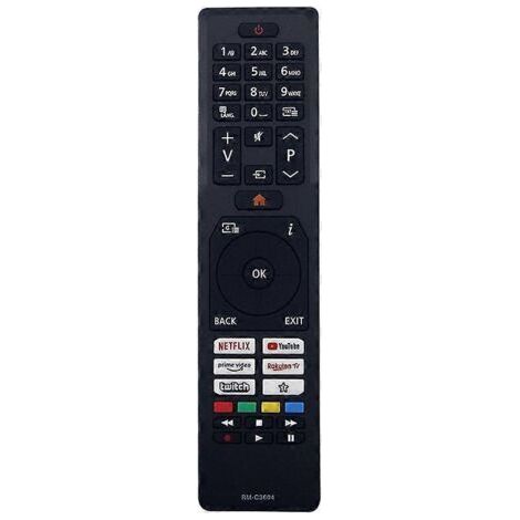 RM-C3604 Remote Control for JVC TV - Replacement Ergonomic Infrared Remote Control (1/4)