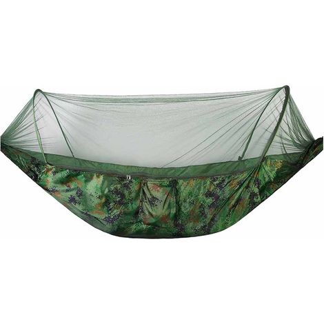 hamaca, nailon, apertura automática, mosquitera integrada, correas y mosquetones, camping, senderismo, jardín. (1/5)