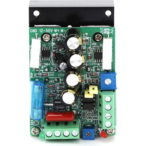 Variateur de vitesse PWM pour moteur à courant continu, régulateur avec alarme et protection contre l’inversion de polarité. (1/5)
