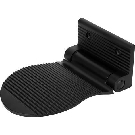 Rutschfestes, wandmontiertes Aluminiumpedal für Eingangsbereich, Badezimmer oder Flur (Schwarz) (1/5)