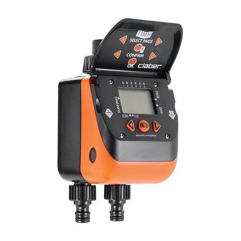 CENTRALINA IRRIGAZIONE AQUADUE DUPLO EVO CLABER  INNESTO RAPIDO 3/4F 1XTRANSISTOR VOLT 9 SELF 8410