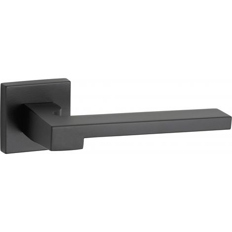 THIRARD - Paire de béquilles Ginevra pour porte, carré 7mm, noir mat - THIRARD (1/5)