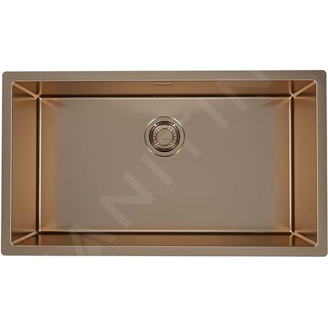 Alveus Quadrix Monarch - Évier 790x450 mm, cuivre 1122729 (1/2)