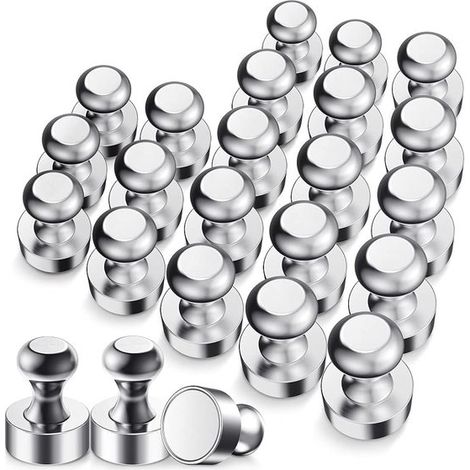 Starker Magnet N52-Magnete mit Aufbewahrungsbox 12 x 16 mm extrem starker Kühlschrankmagnet für Tafeln Magnettafeln und Kühlschränke tragbarer 24