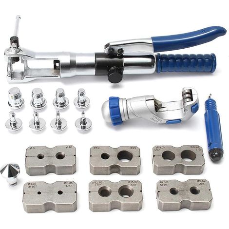 Kit d'outils d'extension de Tube hydraulique WK-400 7 leviers d'extension de Tuyau hydraulique Tuyau de Carburant Outils de torchage Outils de CVC 5-22mm (1/4)