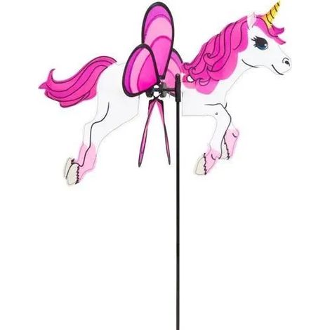 Element décoratif de jardin invento unicorn 63x50 cm tournant installation facile