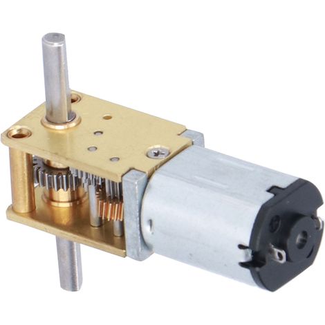 Moteur à engrenage métallique à vis sans fin micro JGYN20 27 tr/min faible bruit 12V pour jouets robot DIY et serrure électronique (1/5)
