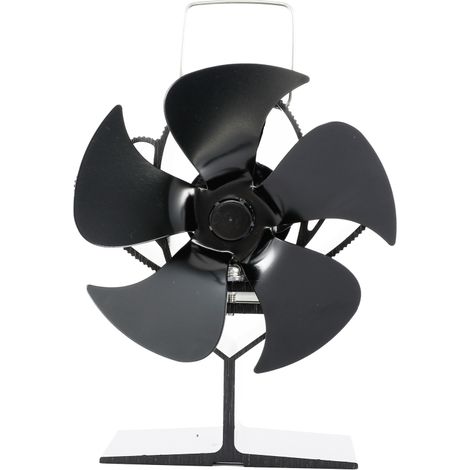 Ventilateur de chauffage à 5 pales pour fournaise à bois, assurant une circulation de chaleur et des économies d'énergie.