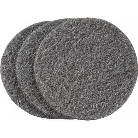 Laine d'acier disque 3 unités – Nettoyage et polissage efficace – Pour surfaces industrielles et domestiques – Barlesa