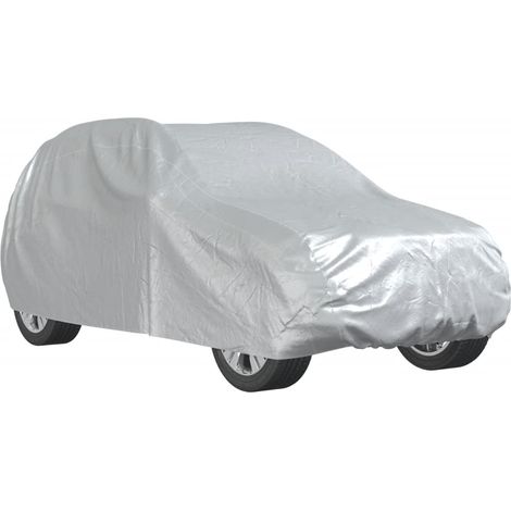 Housse de voiture SUV avec sangles à boucle complète argenté L