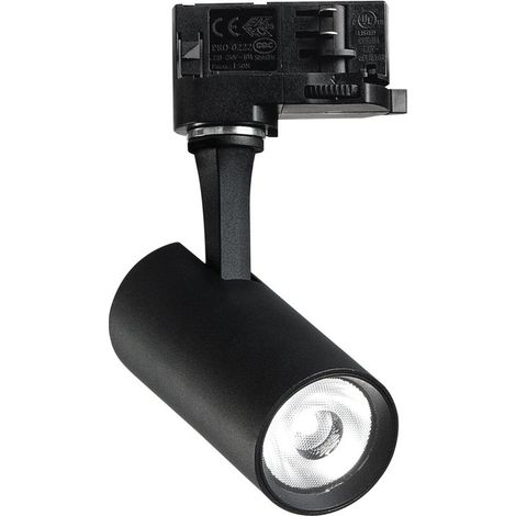 Ideal Lux Faretto Fox 1 luce LED integrato nero alluminio