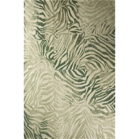 Tapis zèbre vert jade intérieur extérieur antidérapant - 80 x 150 cm (1/5)
