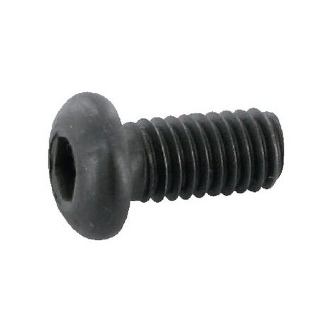 Tornillo cabeza mediaca帽a allen plano ISO 7380 M5 x 12 10.9 negro UNIVERSAL ISO7380512109B
