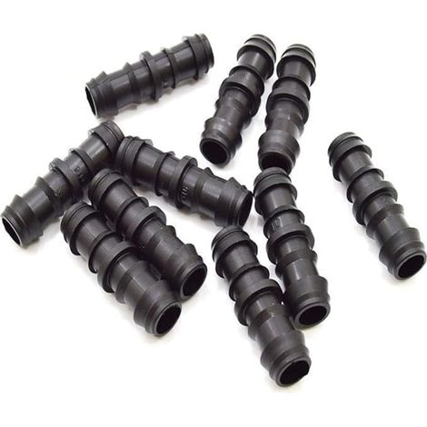 Lot de 25 Raccords d'Irrigation Goutte à 20 mm  Connecteur Droit pour Tuyau et Tuyau d'Irrigation  Union Sûre et Résistante