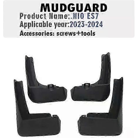 Garde-boue avant et arrière (4 pièces) pour Nissan NIO ES7 EL7 (2023-2025). Accessoires auto. (1/5)