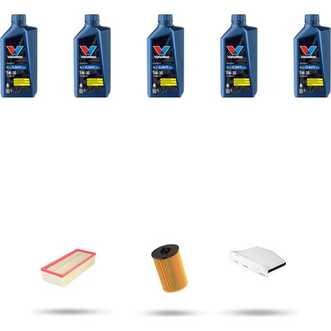Kit tagliando 3 FILTRI e 5L OLIO compatibile con Vw New Beetle / Cabrio (5C) 2.0 TDI 110kw Dal 2014 (1/5)