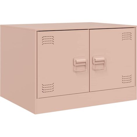 Maison Exclusive - Couchtisch Rosa 67x50x44 cm Stahl