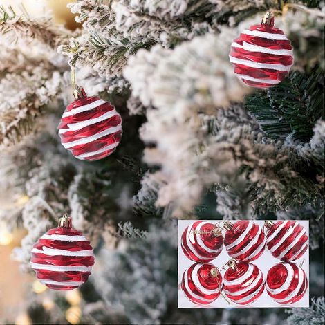 AURA generische Christbaumschmuck, Christbaumschmuck, origineller kleiner Deko-Anhänger für Familien-Weihnachtsdekoration (Kugel). (1/4)