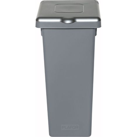 Plafor Fit Abfalleimer Mit Deckel 20 L Recycling Grau Grau