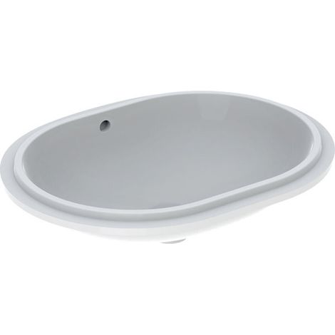 Geberit VariForm lavabo à encastrer elliptique, 550x400mm, sans (1/2)